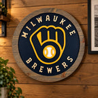 Milwaukee Baseball carved wood sign – photo 5