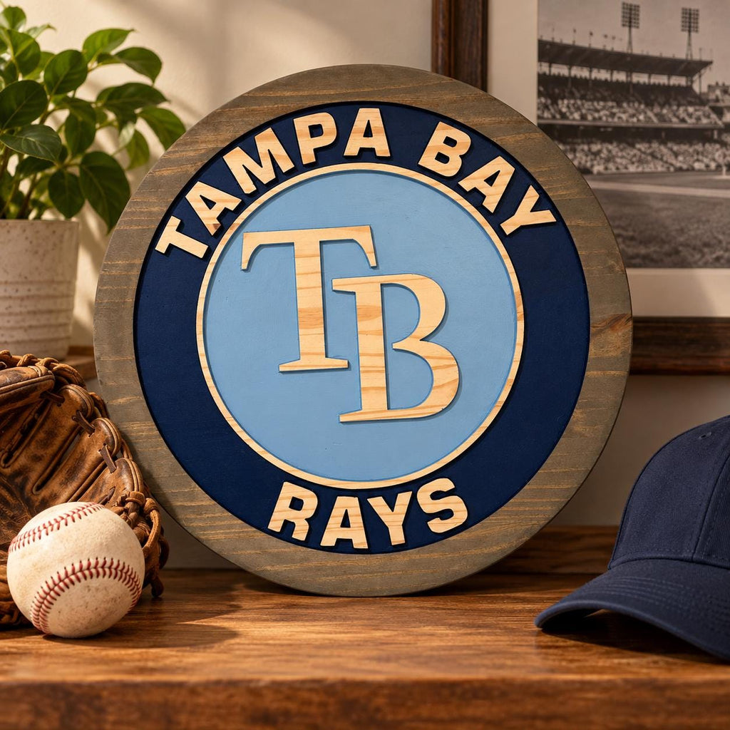 Tampa Bay Baseball carved wood sign – photo 7