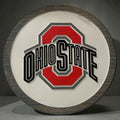 Ohio-Themed Carved Wooden Wall Sign – 15", 18", or 24" Round – Game Room • Bar • Man Cave Decor