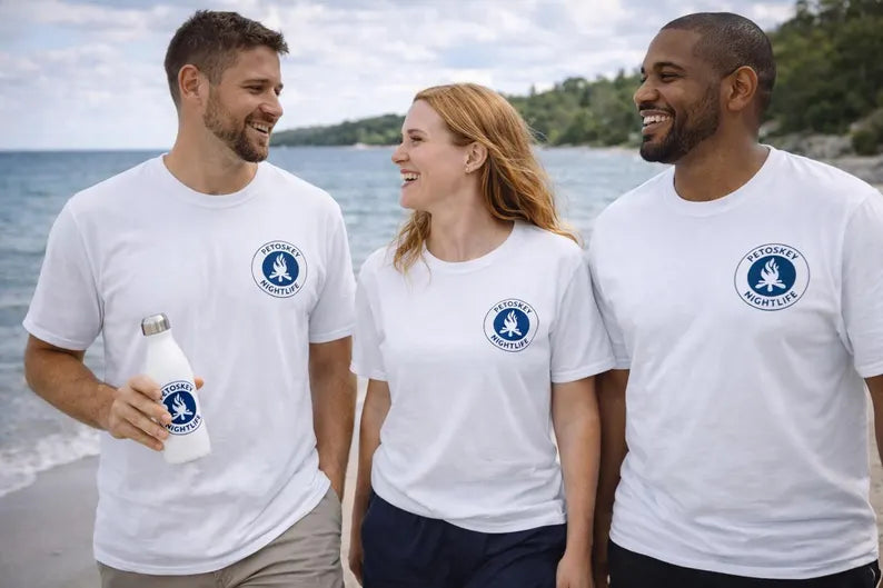 Petoskey Nightlife T-Shirt – Michigan Bonfire Graphic Tee